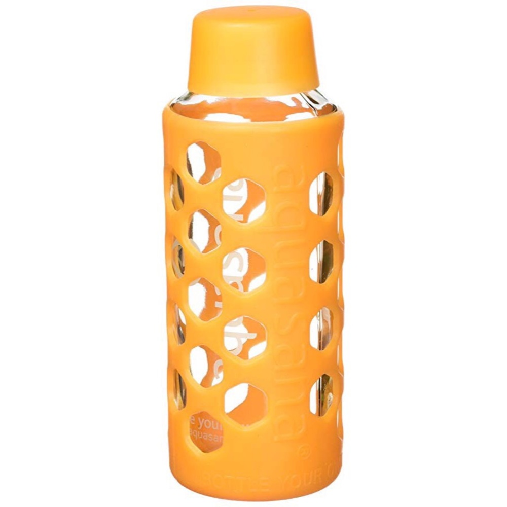 Aquasana Orange Glass Water Bottle